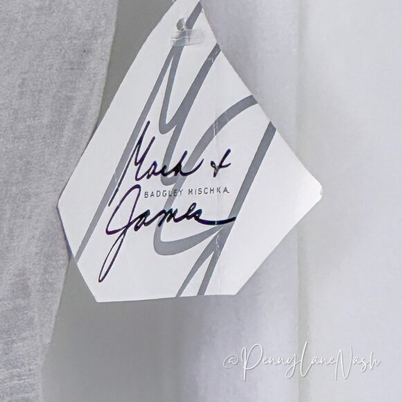 NWT Mack & James by Badgley Mischka Strapless Mini Dress Gray - Picture 6 of 12